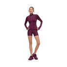 Alo Women's Airlift Winter Warm Radiant Full-Zip Jacket - Burgundy