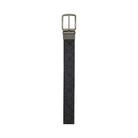 Coach Boxed Card Case And Belt Set In Signature Canvas Signature Canvas-Gunmetal-Charcoal-Black