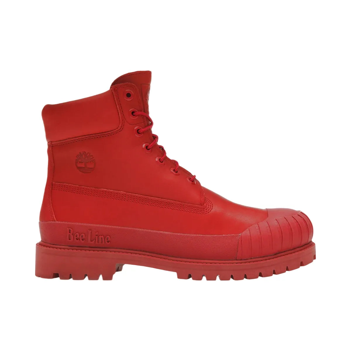 Timberland 6" Boot Premium Bee Line Rubber Toe Wp Red Nubuck