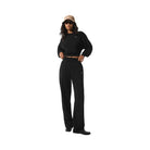Alo Women's Cropped Accolade Crewneck - Black