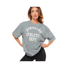Gymshark Athletic Department Oversized Graphic T-Shirt - Denim Grey