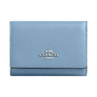 Coach Micro Wallet Smooth Leather-Silver-Pool