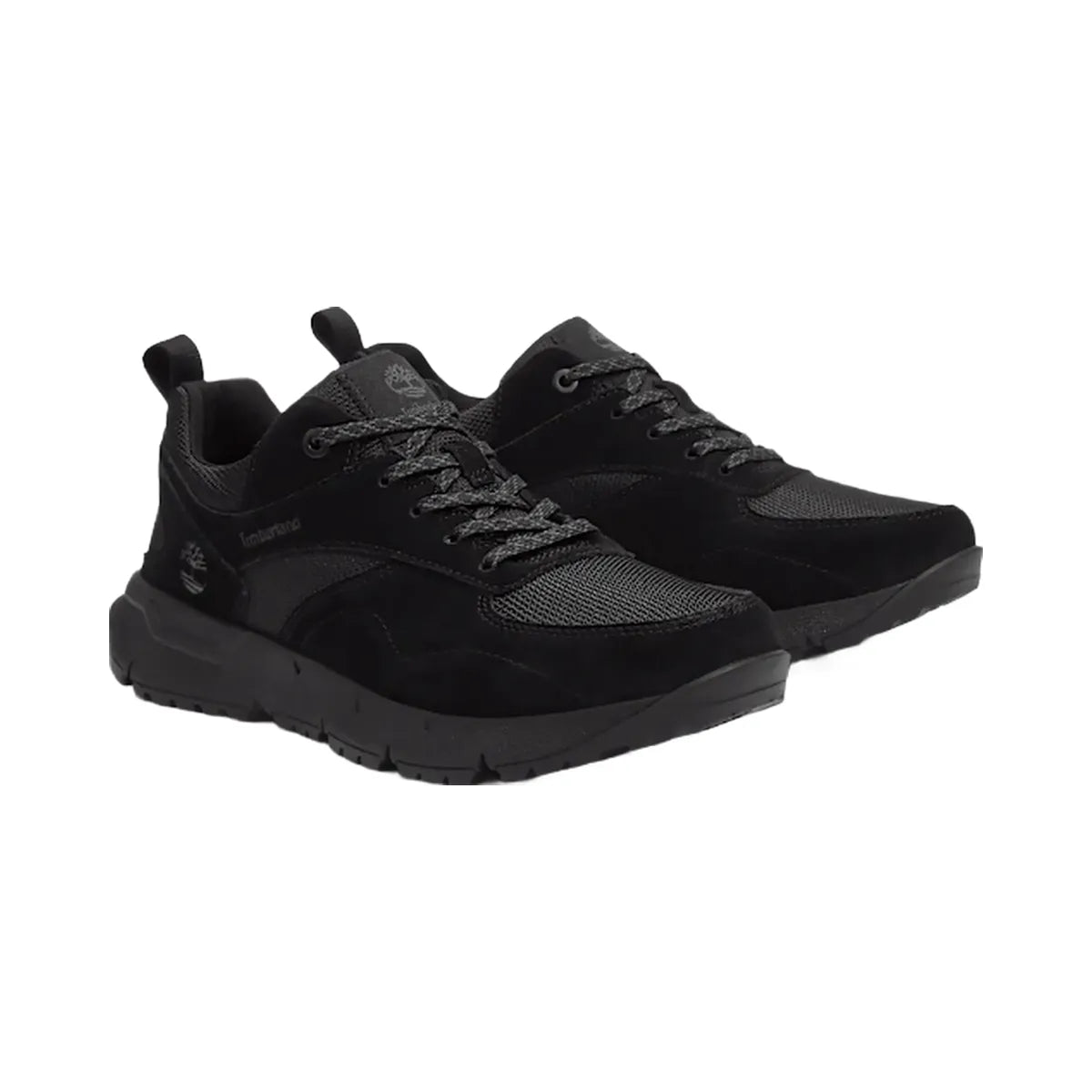 Timberland Voyager Park Low Lace-Up Sneaker Black Mesh Men'S