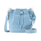 Kate Spade Flower Quilted Fabric Bucket Bag Montauk Blue