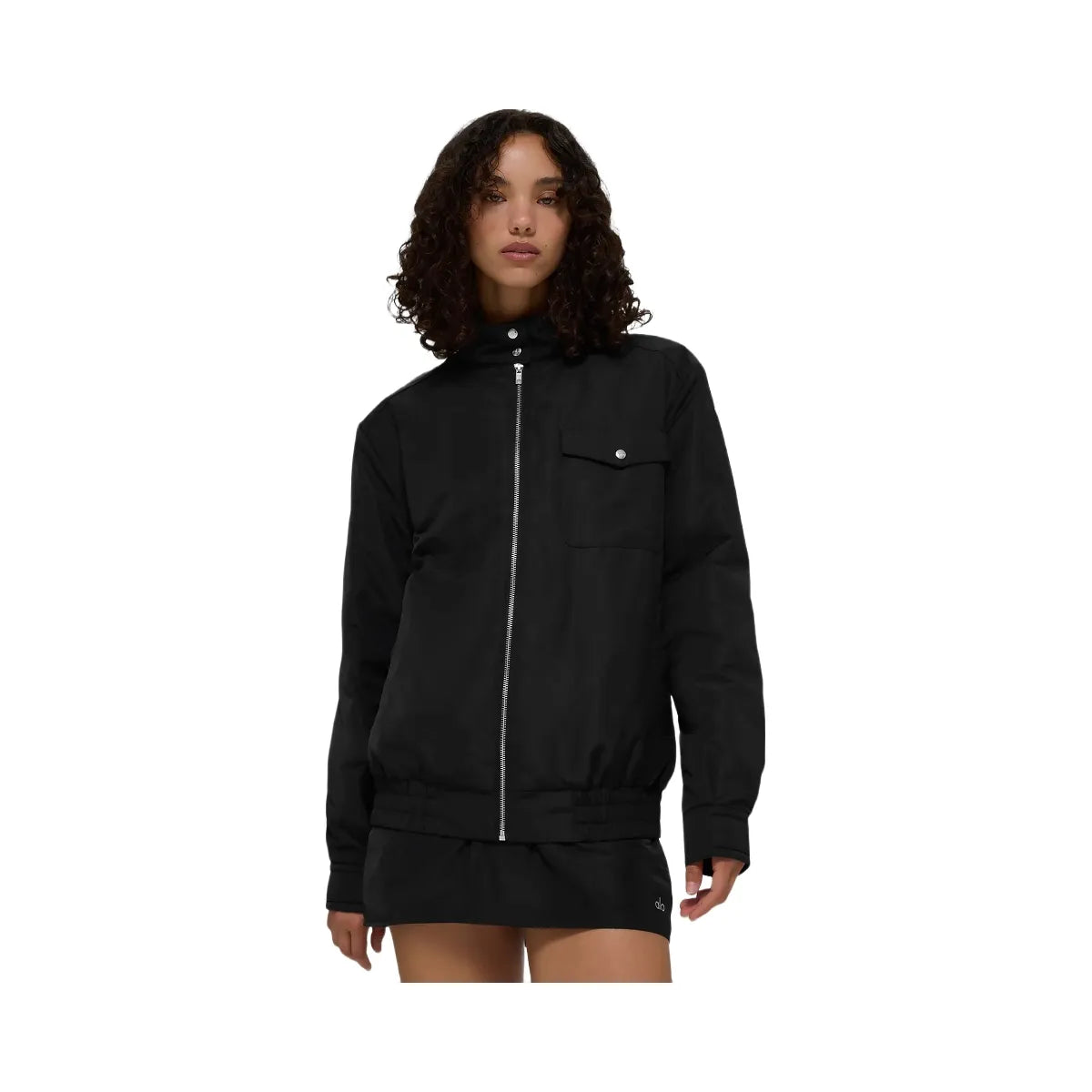 Alo Women's Work It Bomber - Black