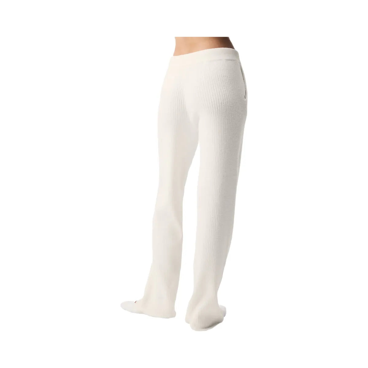 Alo Women's Snuggle Up Sweater High-Waist Wide Leg Pant - Ivory