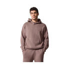 Alo Men's Scholar Hooded Sweater - Mushroom Heather