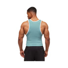 Gymshark Ribbed Tank 1PK - Bench Blue/White