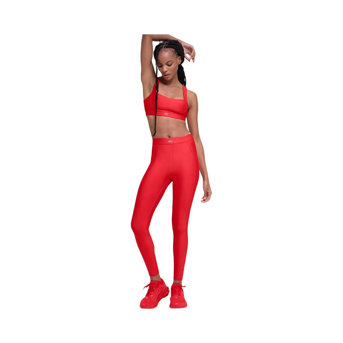 Alo Women's Airlift High-Waist Ignite 7/8 Legging - Bright Red