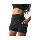 Alo Women's Airbrush High-Waist Good Form Tennis Skirt - Black