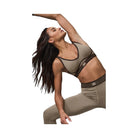 Alo Women's Airlift Line Up Bra - Gravel