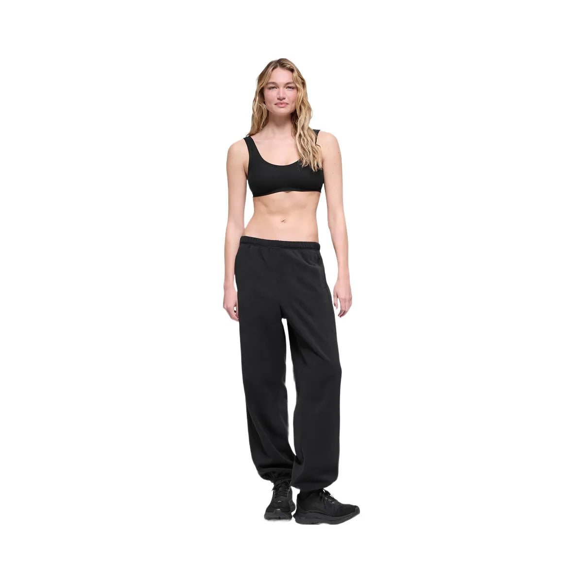 Alo Women's Polar Fleece High-Waist Retreat Jogger - Black