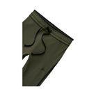 Alo Women's Airbrush High-Waist Race Pace Capri - Green Olive/Black