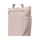 Kate Spade Flower Quilted Fabric Convertible Backpack Cozy Grey