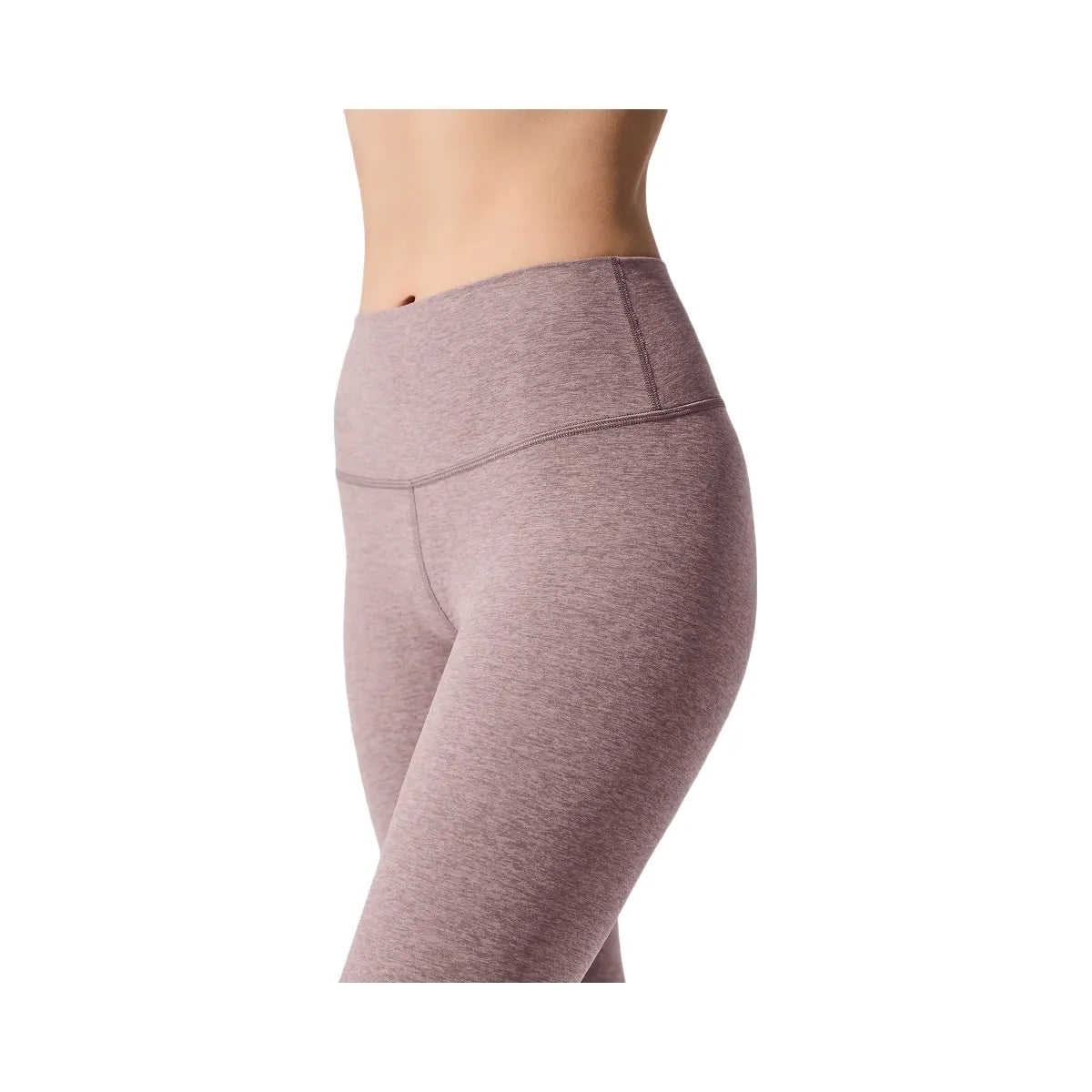 Alo Women's Alosoft High-Waist 7/8 Highlight Legging - Dark Pink Quartz Heather
