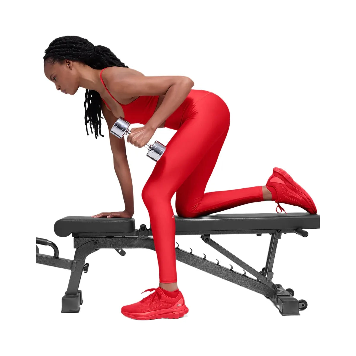 Alo Women's Airlift Winter Warm High-Waist Legging - Bright Red