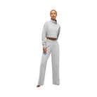 Alo Women's Cropped Serenity Coverup - Athletic Heather Grey