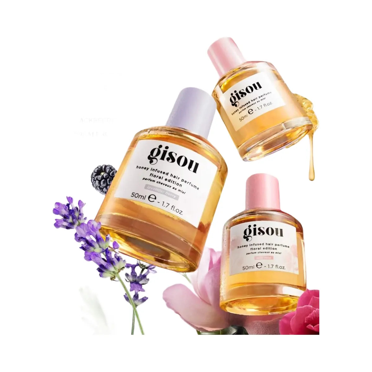 Gisou Mini Wild Rose Honey Infused Hair Perfume