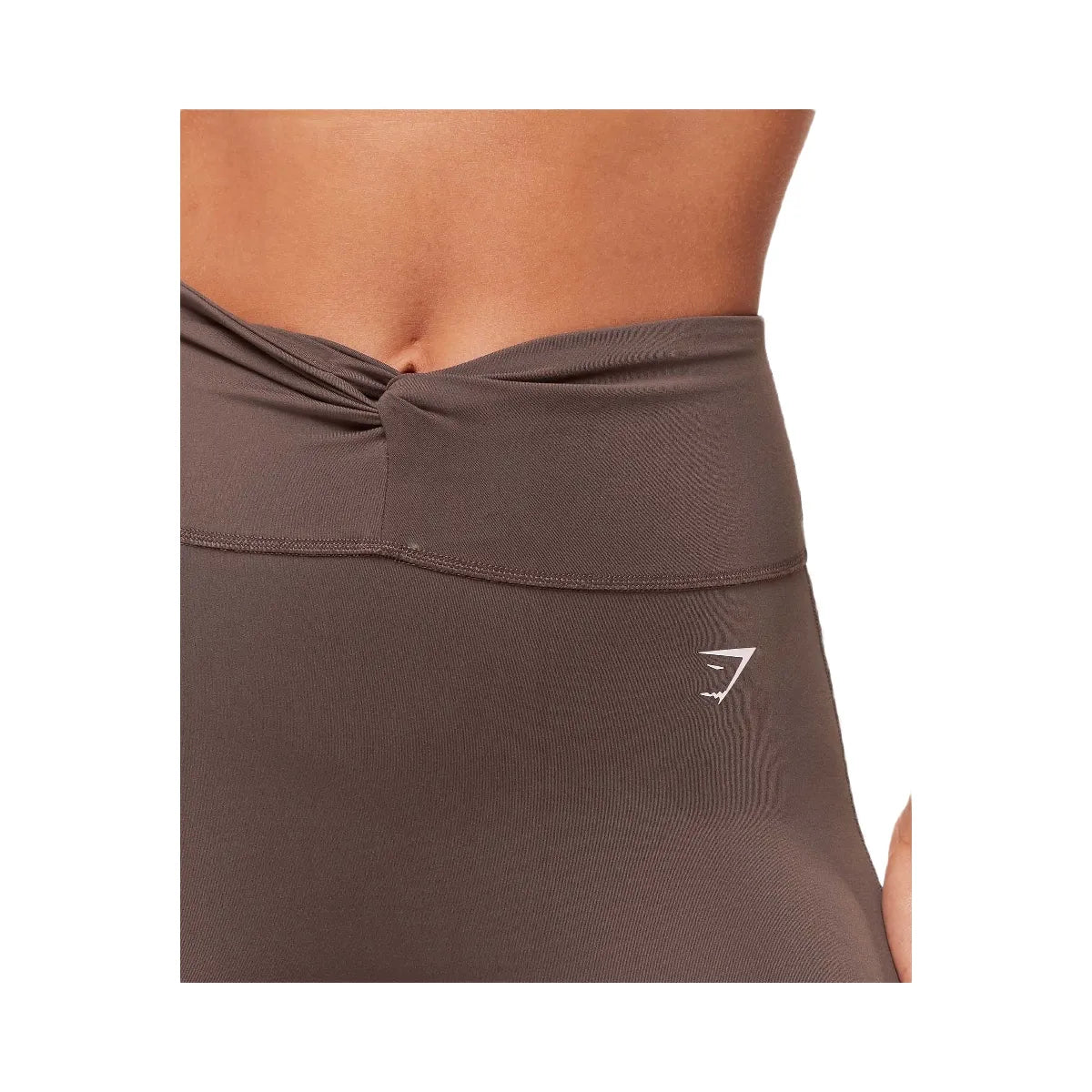 Gymshark Twist Front Straight Leg Legging - Walnut Brown