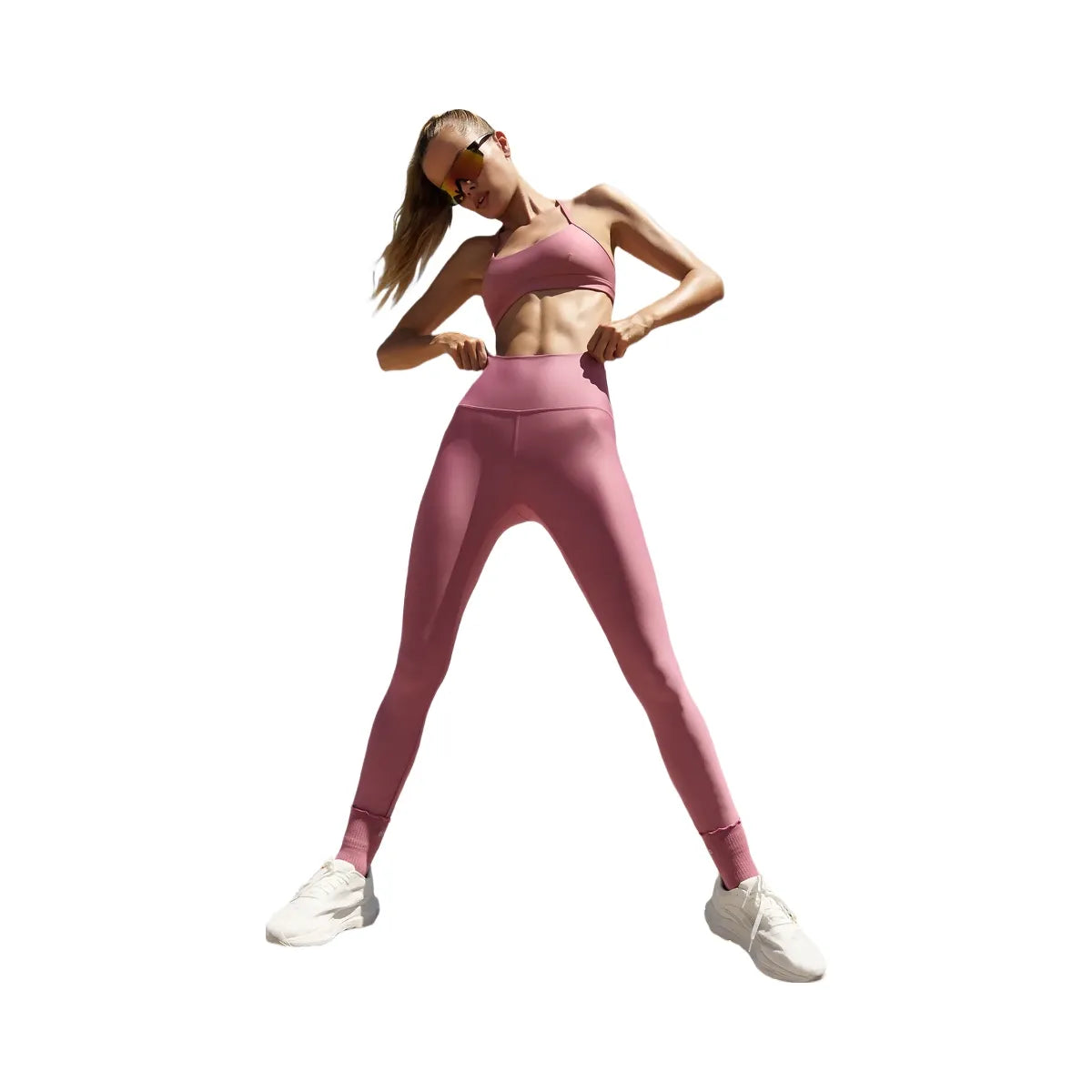 Alo Women's 7/8 High-Waist Airlift Legging - Pink Wild Rose