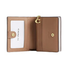 Coach Snap Wallet In Signature Canvas Signature Canvas-Gold-Sand-Chalk