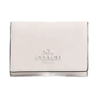 Coach Micro Wallet Leather-Silver-Chalk