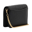 Coach Mini Wallet On A Chain Crossgrain Leather-Gold-Black