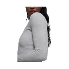 Alo Women's Seamless Two Tone Rib Jacket - Light Misty Grey Heather