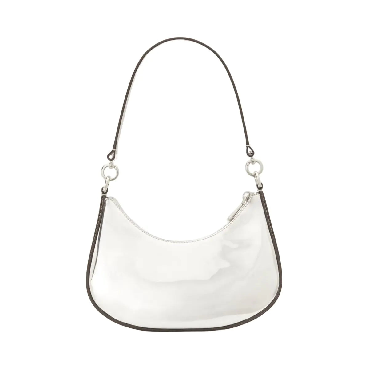 Kate Spade Sam Icon Metallic Small Convertible Crossbody Silver