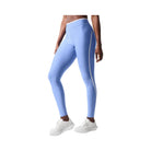 Alo Women's Airlift High Waist Charger 7/8 Legging - Crystal Clear Blue/White