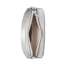 Kate Spade Margot Metallic Croc Embossed Convertible Shoulder Bag Silver
