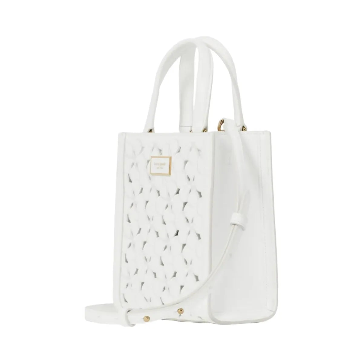 Kate Spade Manhattan Eyelet Mini Tote True White