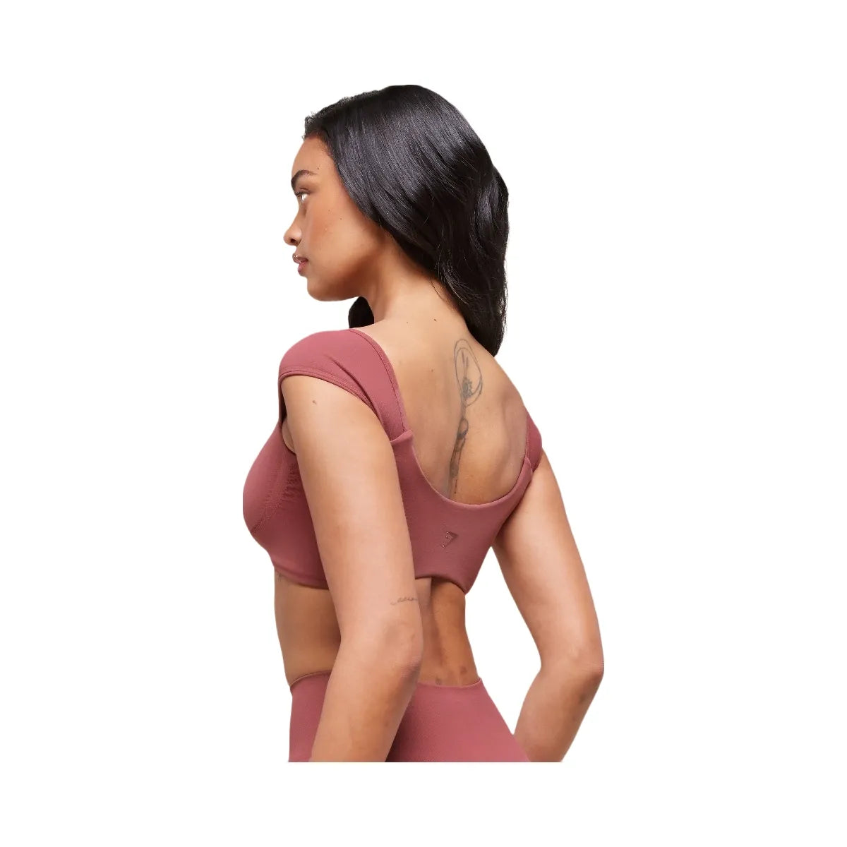 Gymshark Soft Sculpt Cap Sleeve Bralette - Washed Berry Pink
