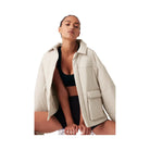 Alo Women's Voyage Utility Cargo Jacket - Bone