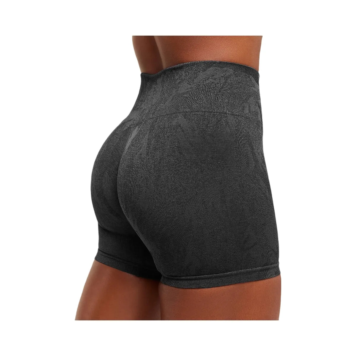 Gymshark Adapt Camo Seamless Shorts - Asphalt Grey/Black