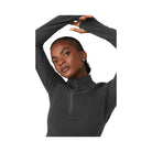 Alo Women's Alosoft 1/2 Zip Rapid Pullover - Anthracite