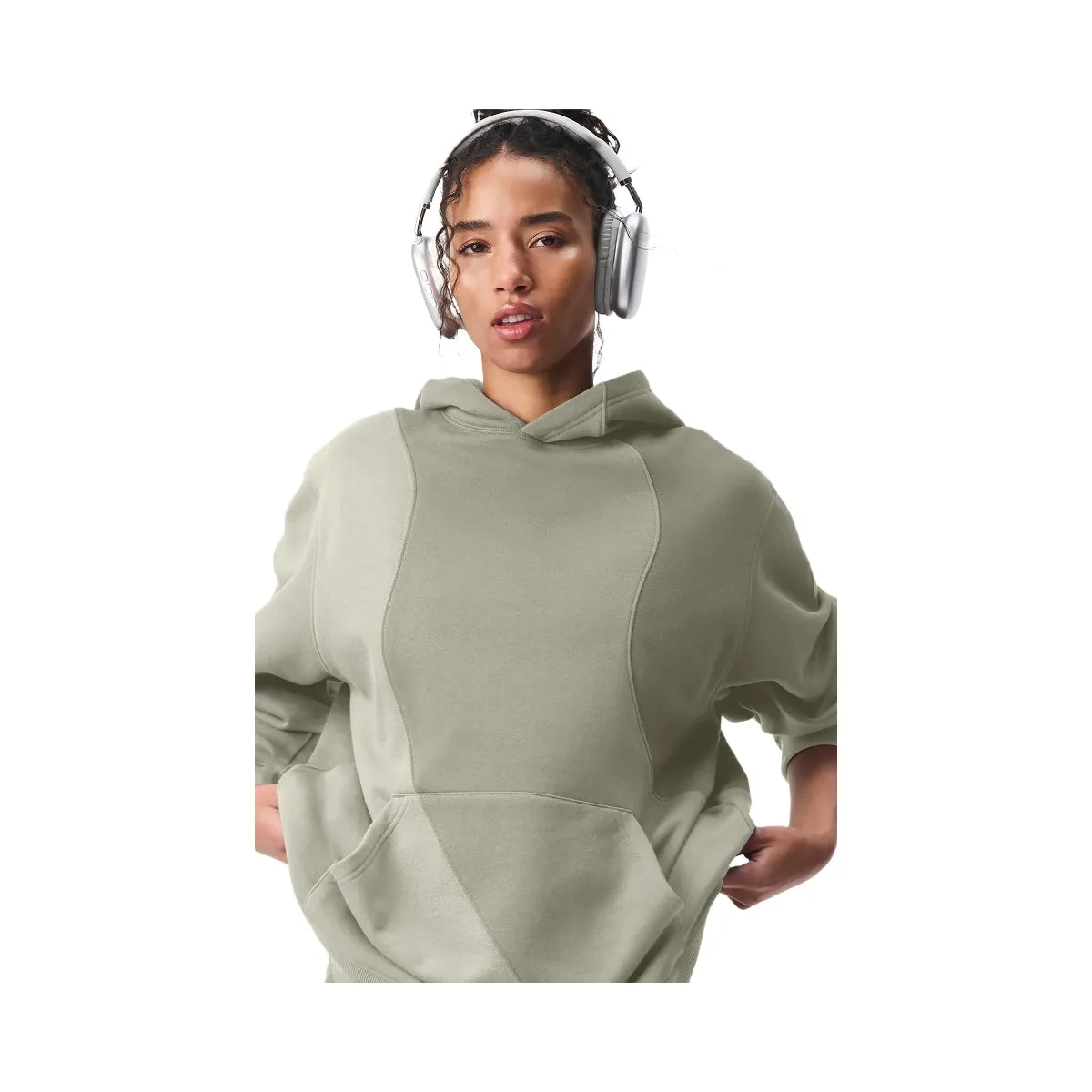 Alo Women's Make Waves Hoodie - Limestone Tonal