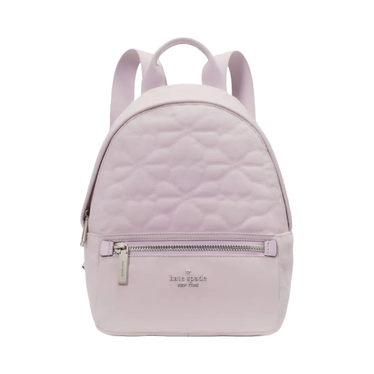 Kate Spade Flower Quilted Fabric Small Backpack Pale Amethyst