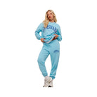 Gymshark Collegiate Graphic Crew Neck Pullover - Athletic Light Blue