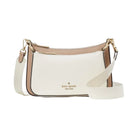 Kate Spade Duet Colorblock Saffiano Leather Small Crossbody Toasted Hazelnut Multi