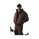 Alo Men's Stretch Woven Street Puffer - Brownstone