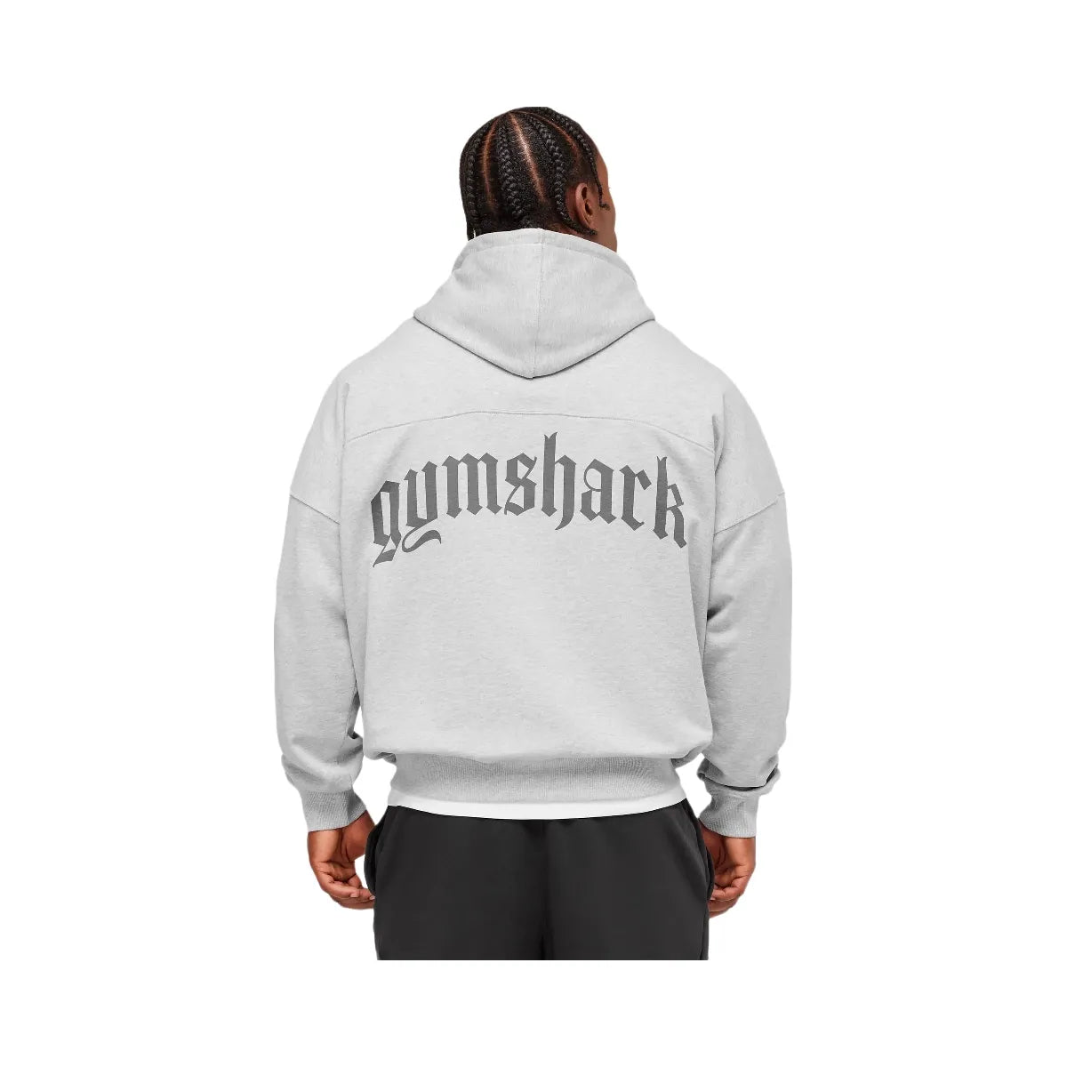 Gymshark Olde English Hoodie - Soft Grey Marl