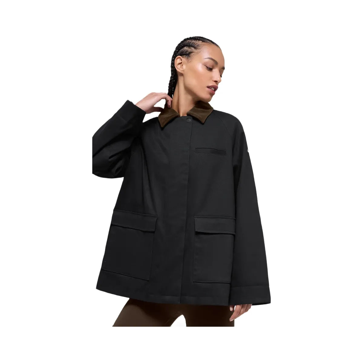 Alo Women's Twill Barn Jacket - Black/Espresso