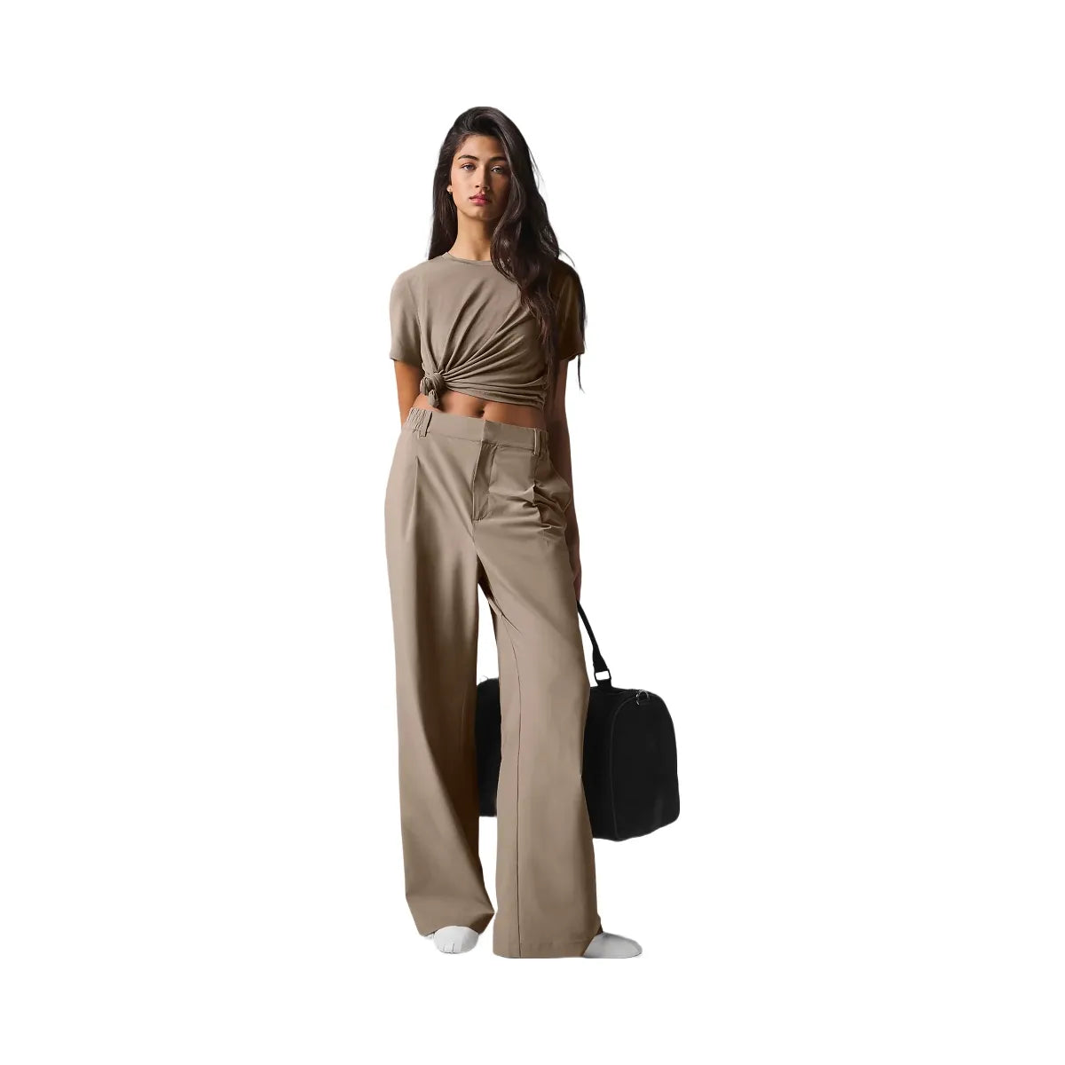 Alo Women's High-Waist Pursuit Trouser (Regular) - Gravel