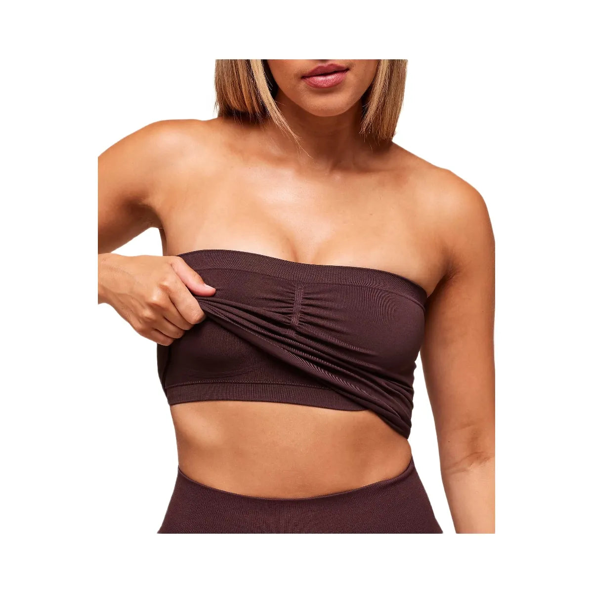 Gymshark Everyday Seamless Midi Tube Top - Cherry Purple