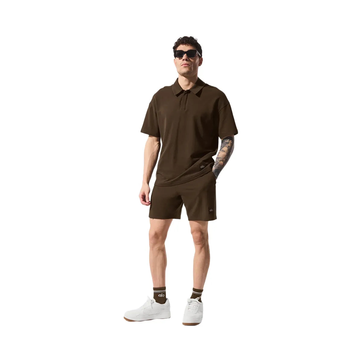 Alo Men's 7" Double Take Short - Espresso