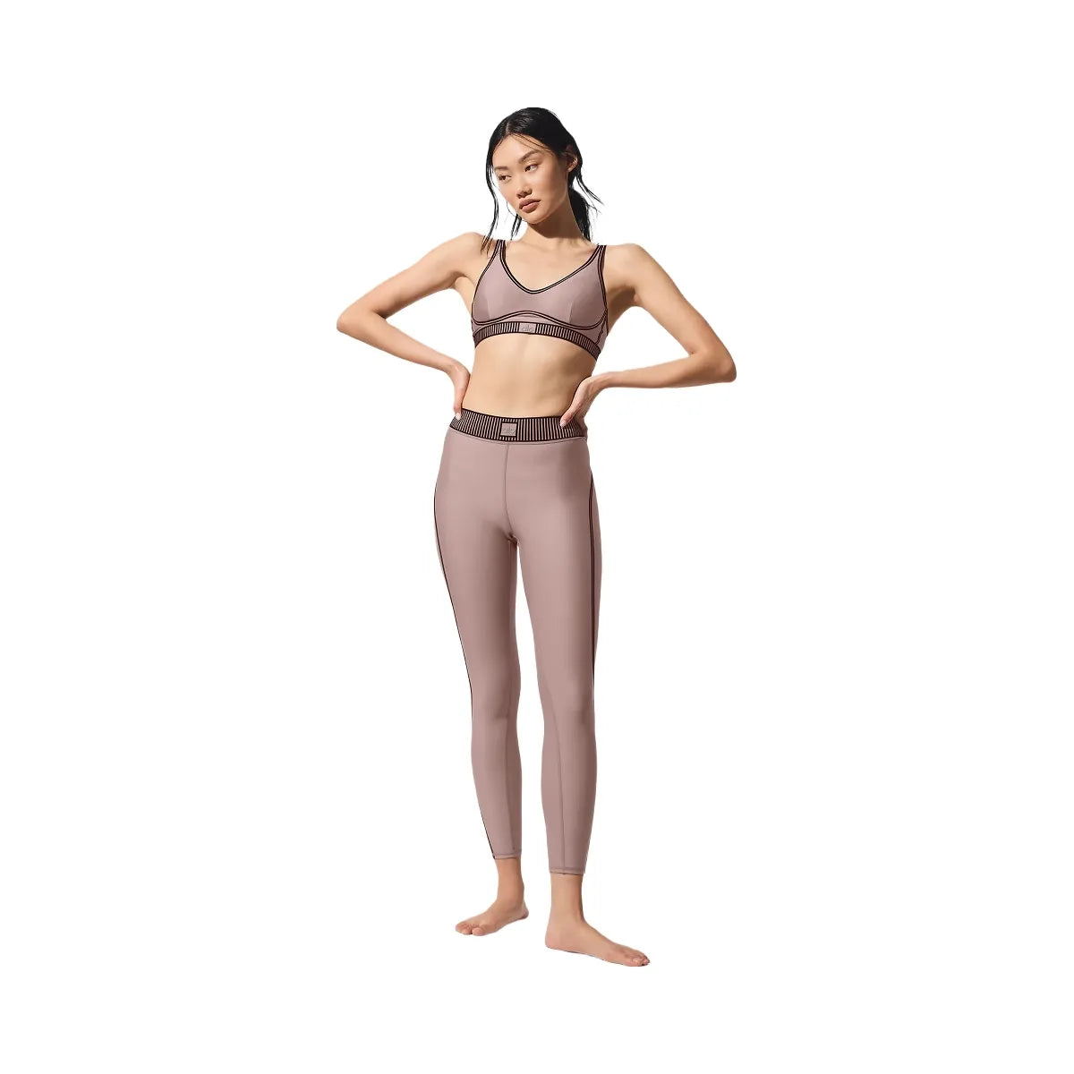 Alo Women's Airlift Line Up Bra - Taupe