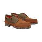 Timberland Authentics 3-Eye Boat Shoe Medium Brown Nubuck Men'S