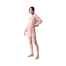 Alo Women's Cropped Micro Plisse Jacket - Pink Quartz