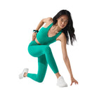 Alo Women's 7/8 High-Waist Airbrush Legging - Spruce Green